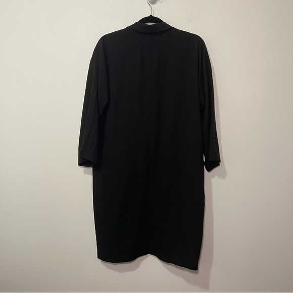 Eileen Fisher Women’s Black Tencel Open Front oversized Blazer Jacket Size S/P - Picture 8 of 9